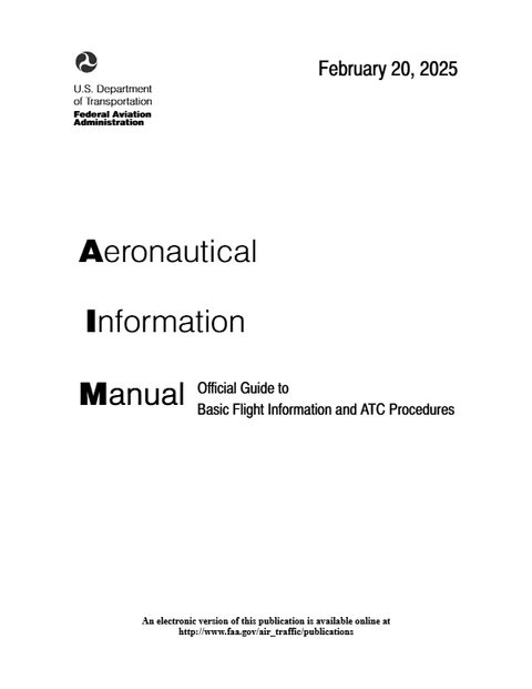 Aeronautical Information Manual (AIM) cover