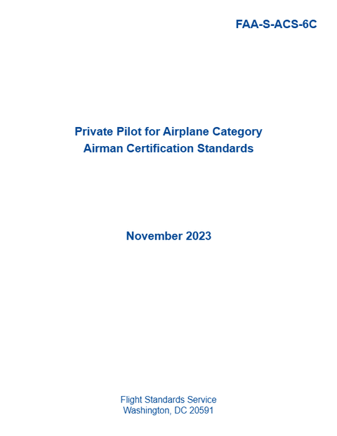 Airman Certification Standards (Private) cover
